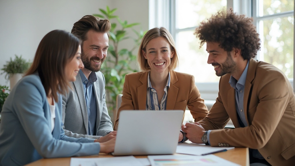 Inclusief team van verschillende leeftijden en achtergronden werkt samen aan accessible design project