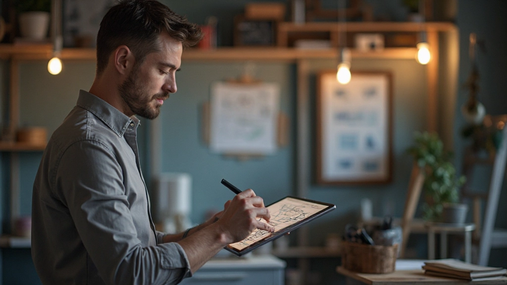 UX wireframing workshop met ontwerper die gebruikersstromen visualiseert